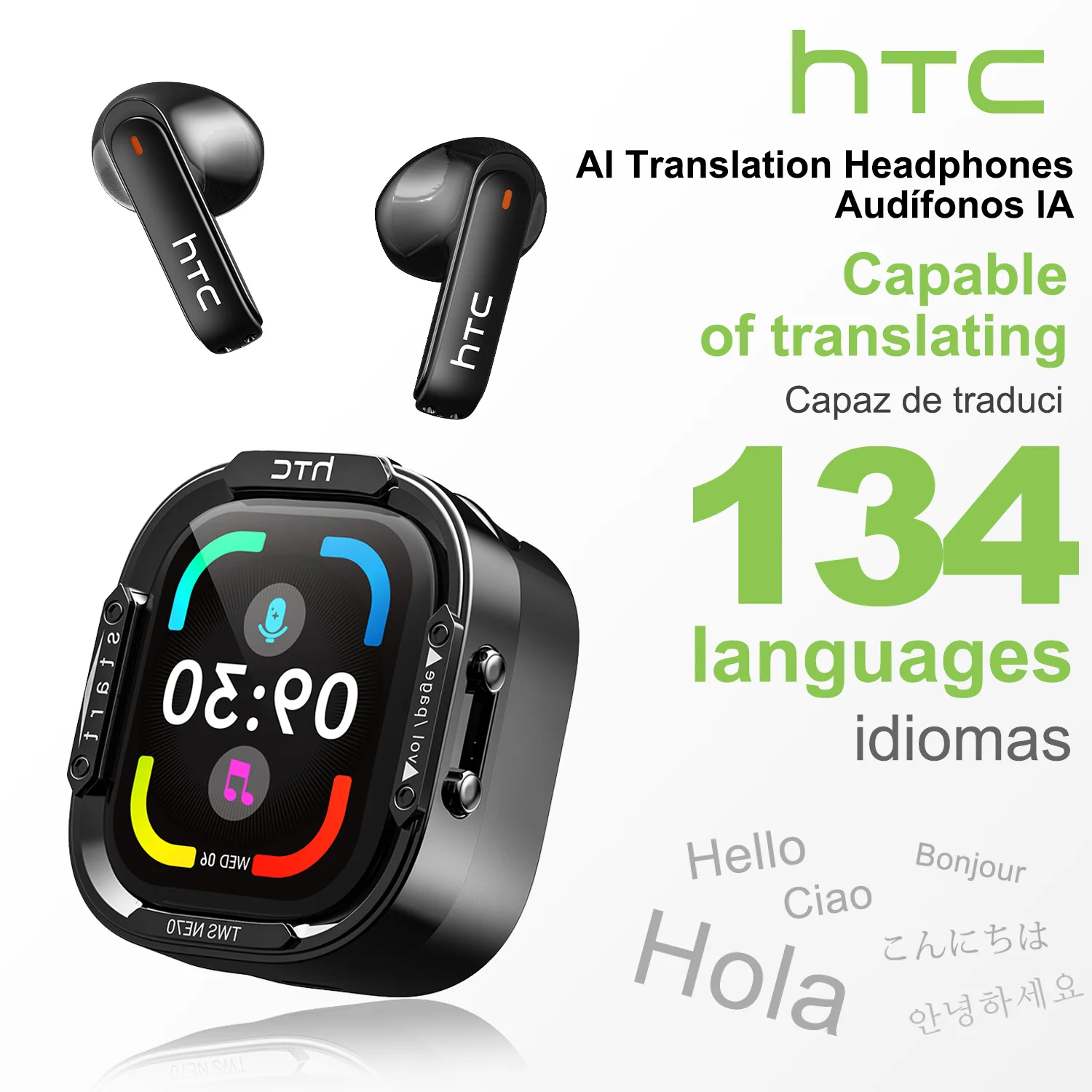 Esports Gaming Earbuds - HTC NE70 Bluetooth V6.0 Kulaklık Akıllı