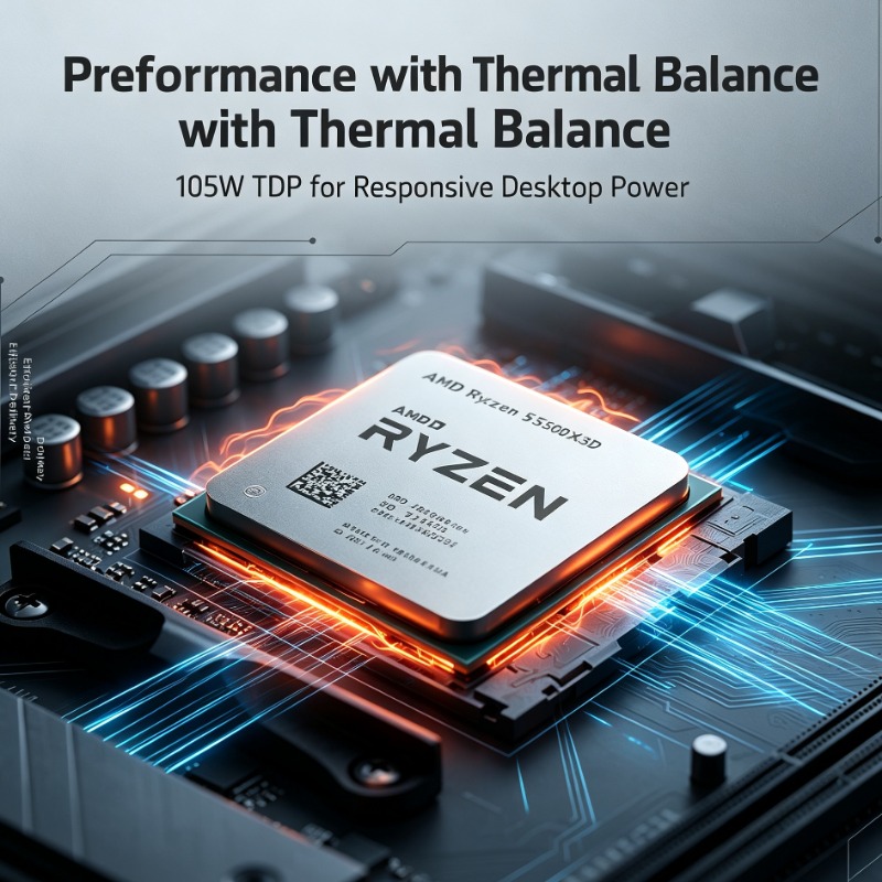 Esports Gaming Platform - AM4 Platformu E-spor CPU'su AMD 5500X3D