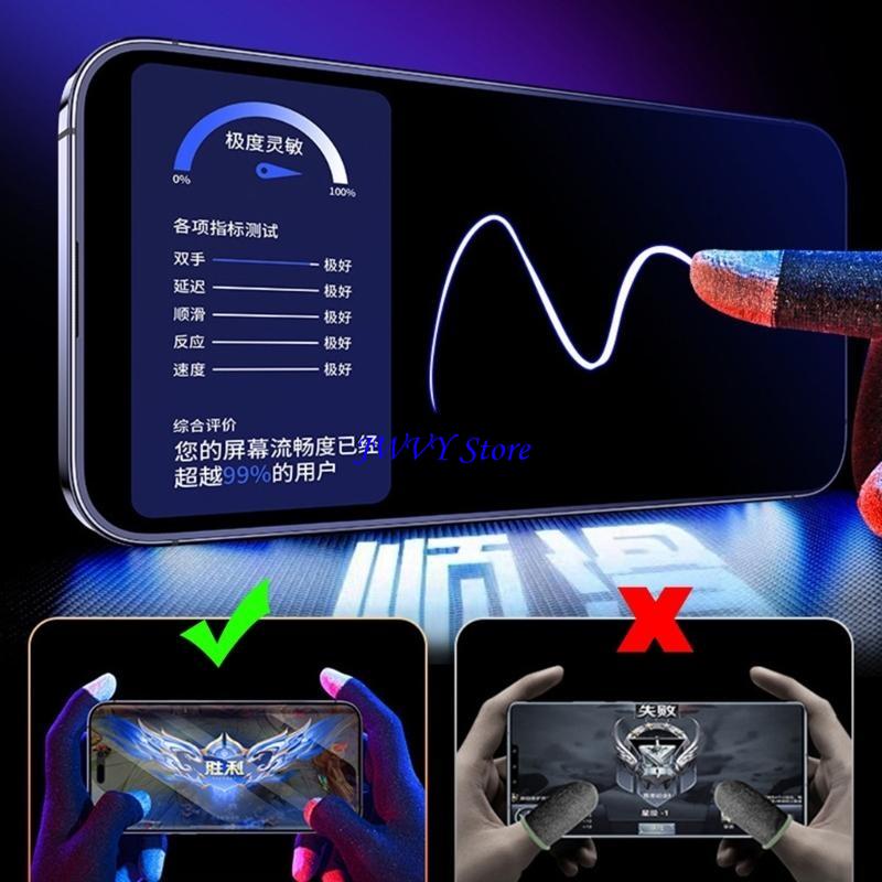 Esports Gaming Finger Sleeve - 573A Nefes Alabilir Oyun Denetleyicisi Çizilmez