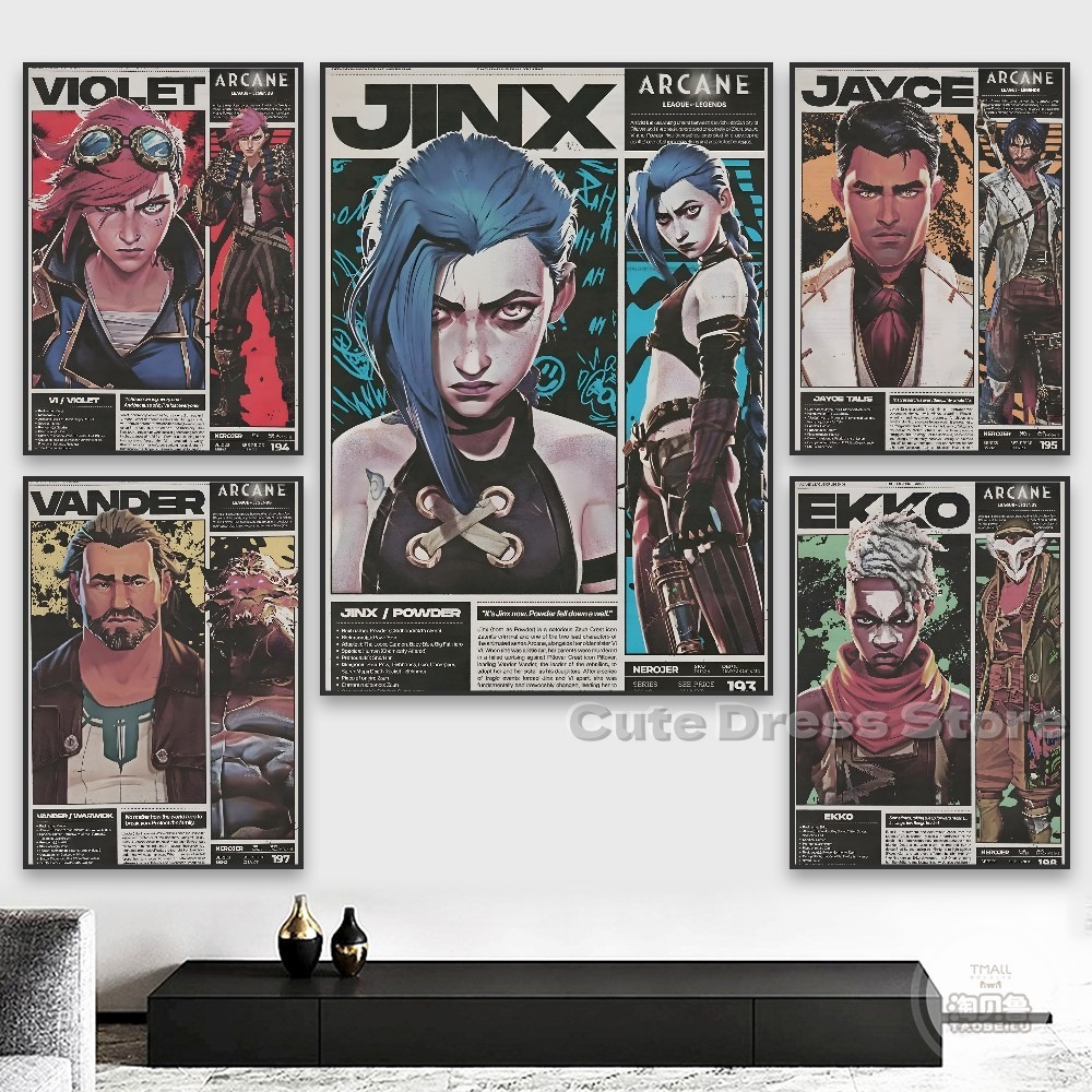 Arcane Kanvas Baskı Çerçevesiz - Esports Gaming Poster incelemesi ve fiyatı