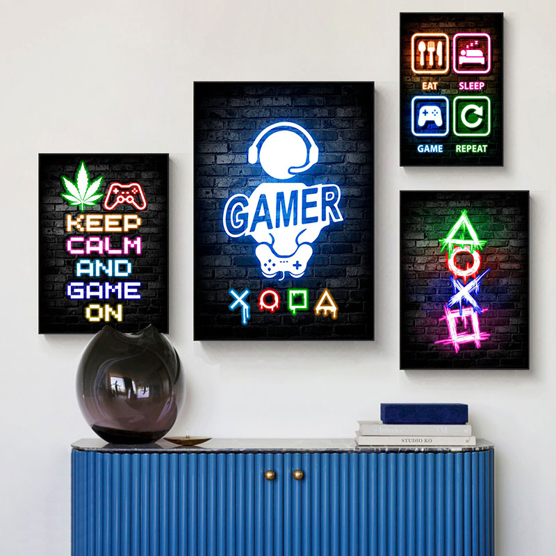 Oyun Temalı Neon 