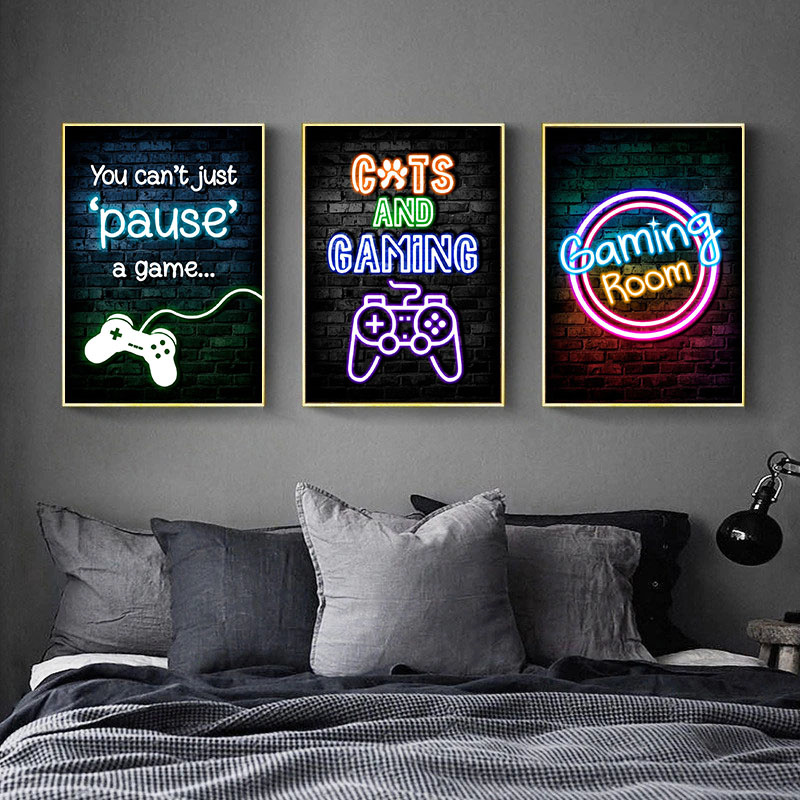 Oyun Temalı Neon 