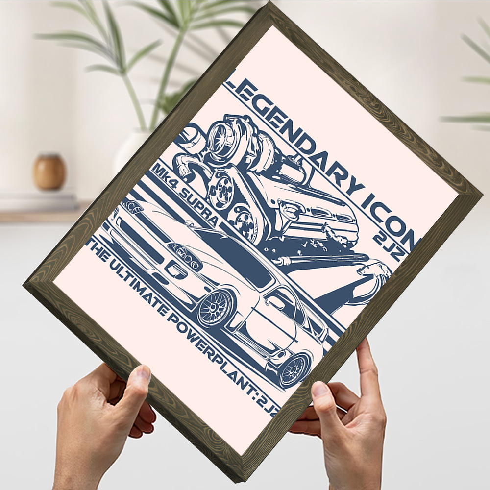 MK4 Spor Araba 2JZ Motor Baskı - Esports Gaming Poster incelemesi ve fiyatı
