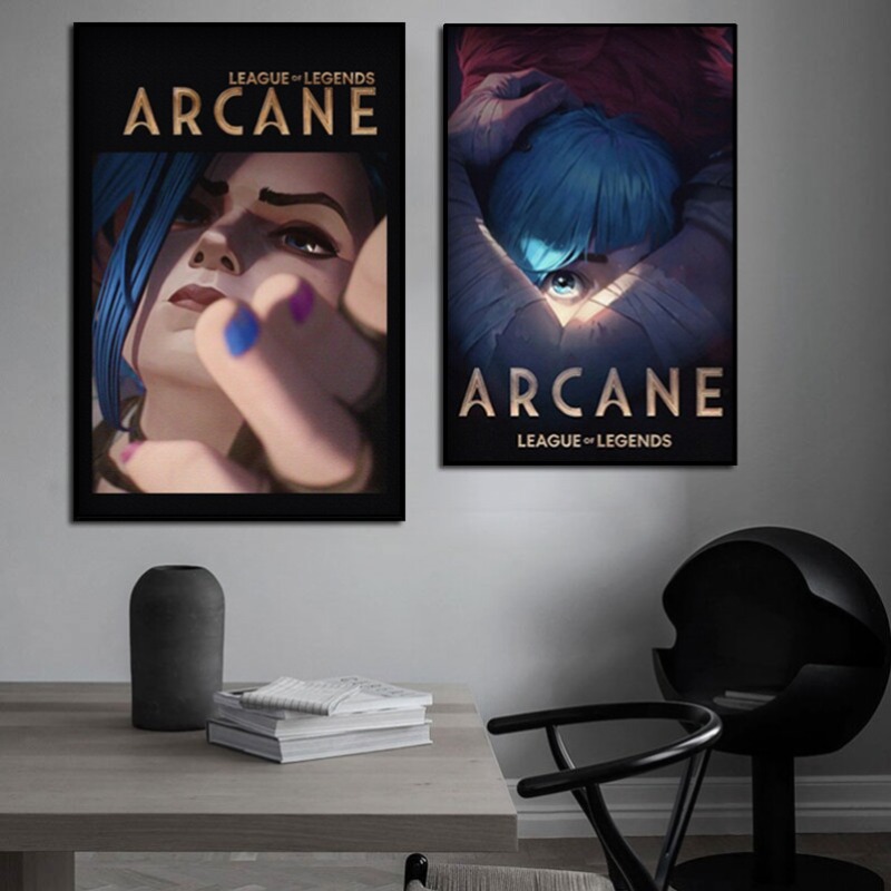 Arcane Jinx Yakın Çekim Poster - Esports Gaming Poster incelemesi ve fiyatı