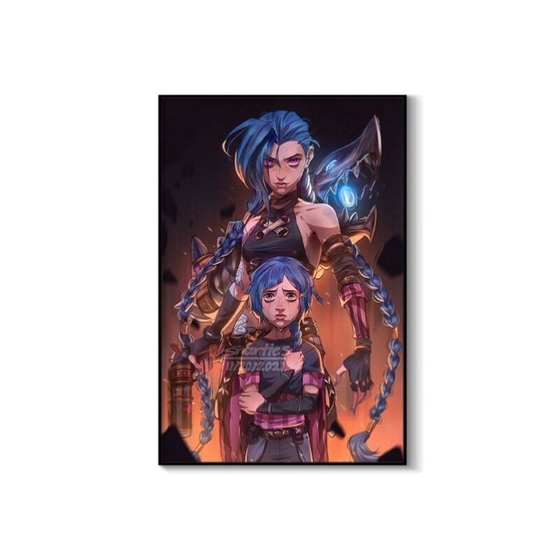 Arcane Jinx Yakın Çekim Poster - Esports Gaming Poster incelemesi ve fiyatı
